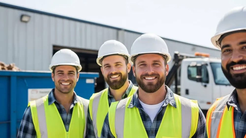 Licensed and insured EAD Dumpster Rentals crew in Holland, MI